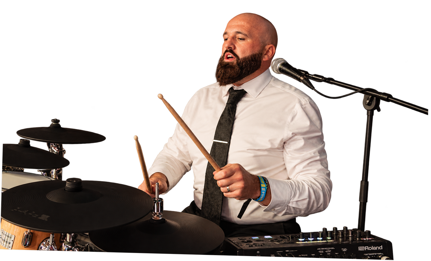 Gaz drumming and singing